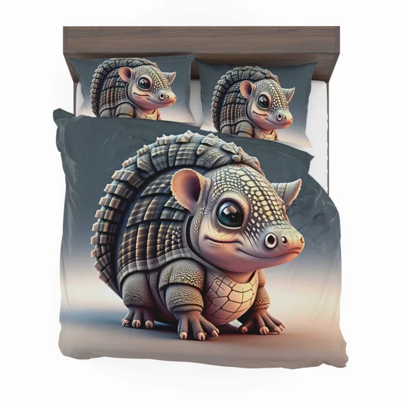 Cute Pixel Armadillo Bedding Set 2