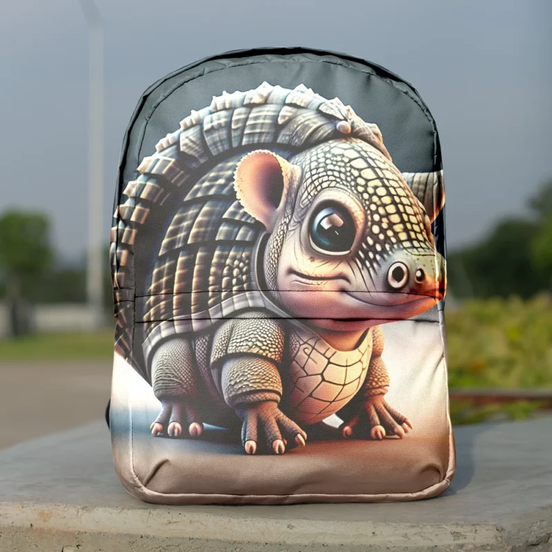 Cute Pixel Armadillo Minimalist Backpack