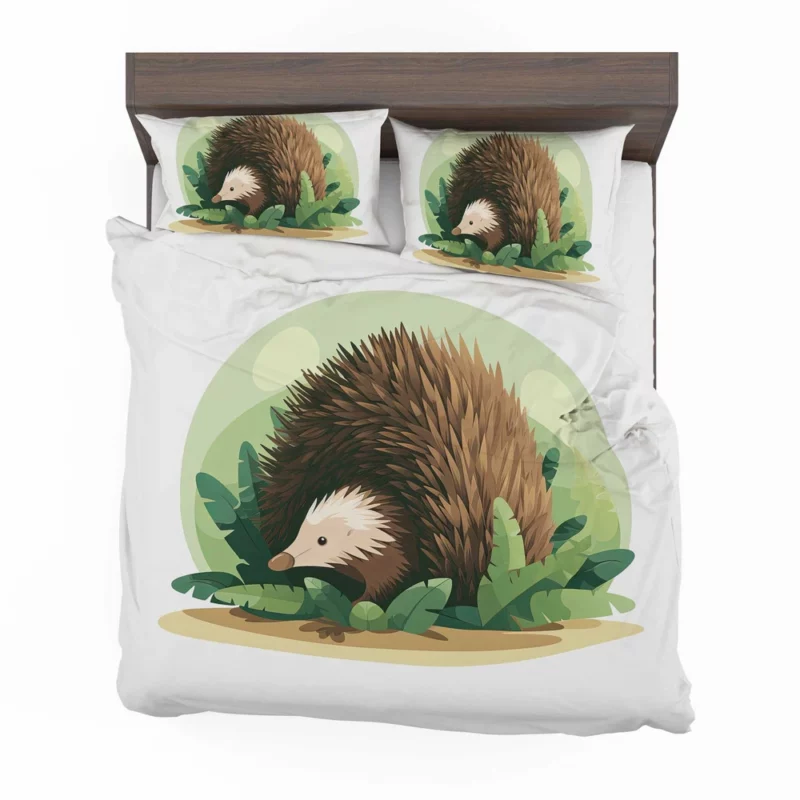 Cute Porcupine in 2D Illustration Bedding Set 2