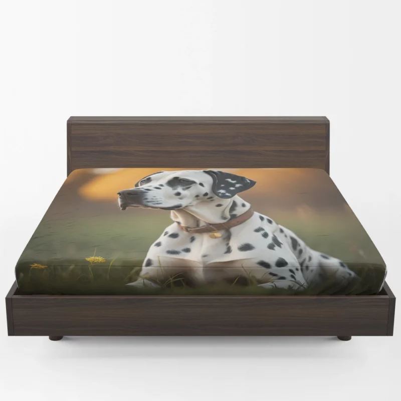 Dalmatian Dog AI Generation Fitted Sheet 1