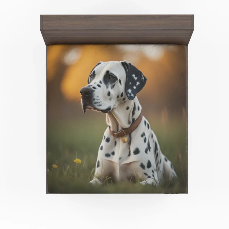 Dalmatian Dog AI Generation Fitted Sheet