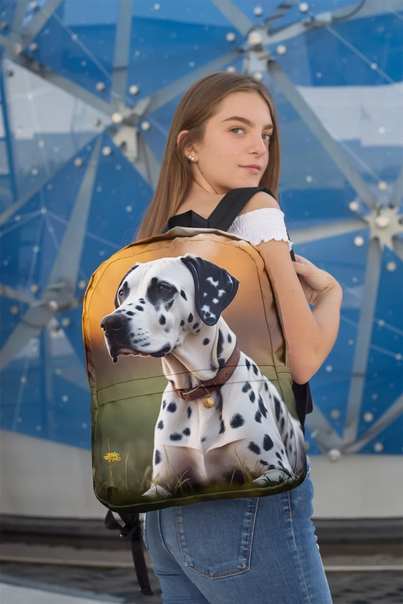 Dalmatian Dog AI Generation Minimalist Backpack 2