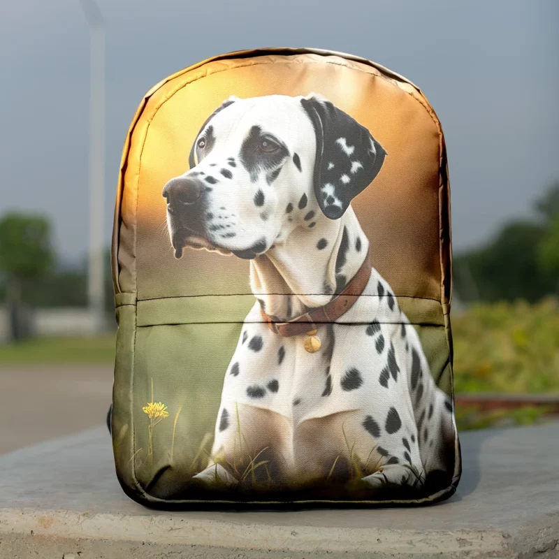 Dalmatian Dog AI Generation Minimalist Backpack