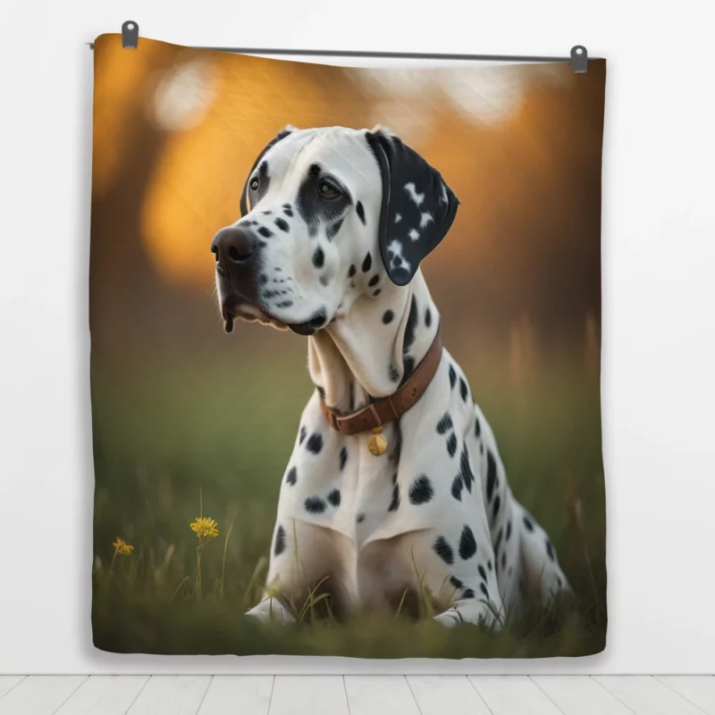 Dalmatian Dog AI Generation Quilt Blanket 1