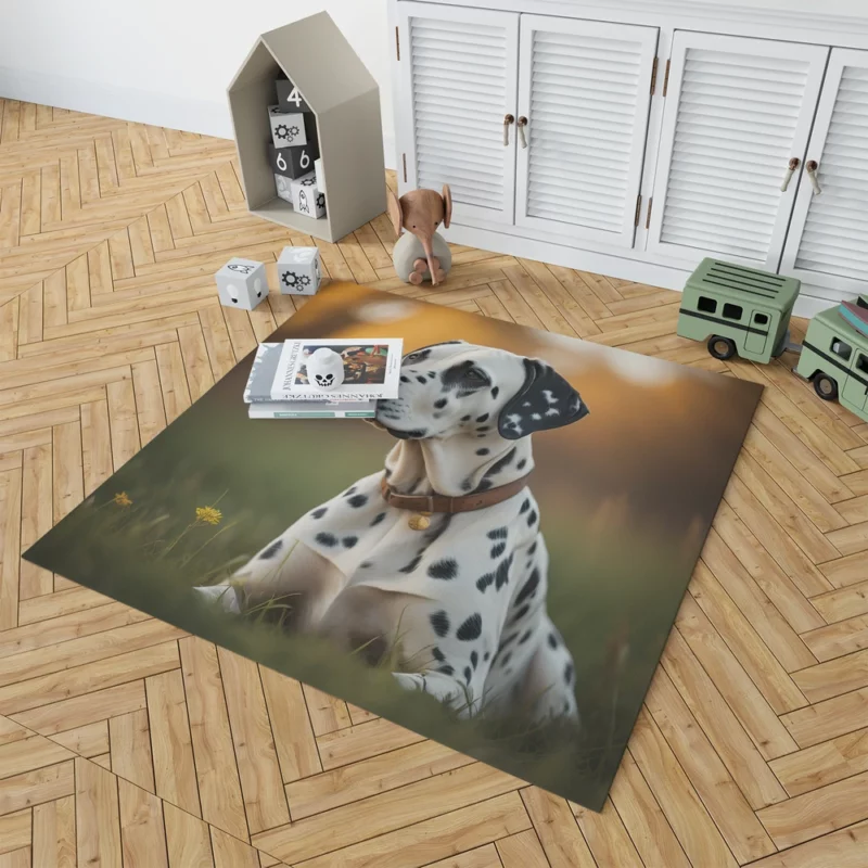 Dalmatian Dog AI Generation Rug 1