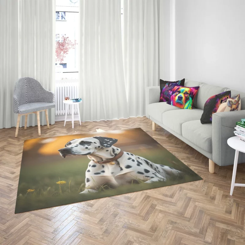 Dalmatian Dog AI Generation Rug 2