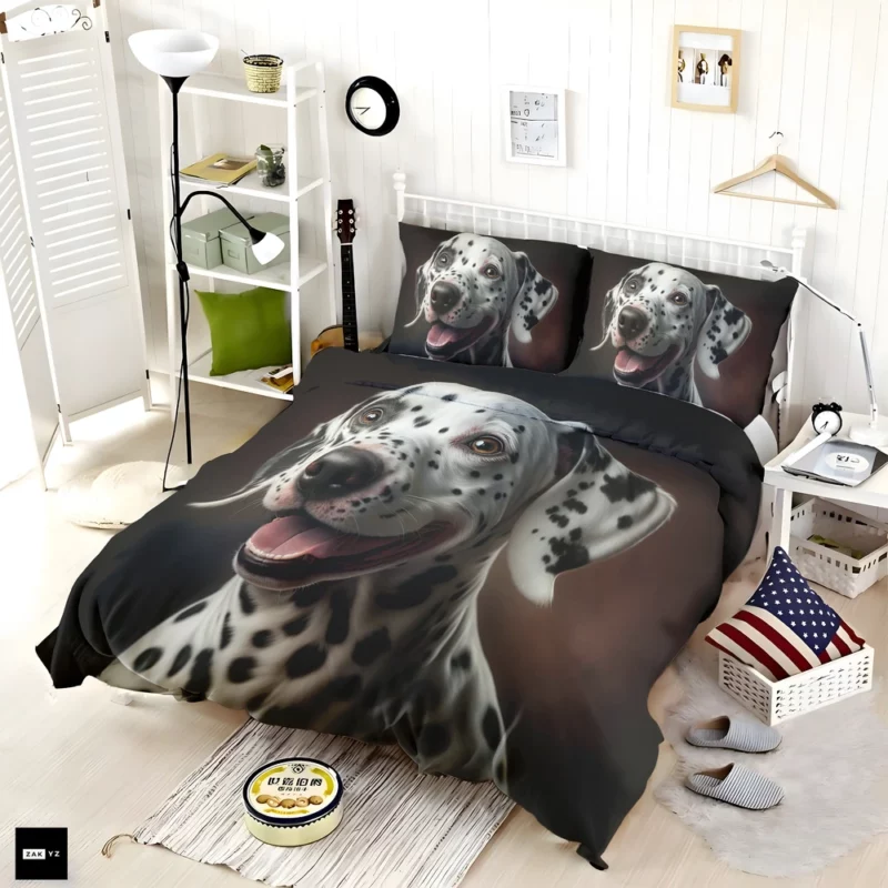 Dalmatian Dog Close-Up Bedding Set