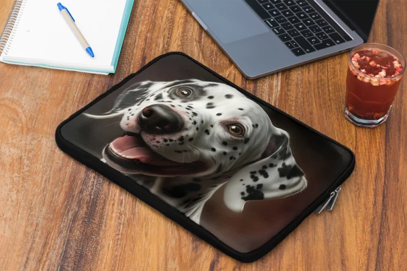 Dalmatian Dog Close Up Laptop Sleeve 2