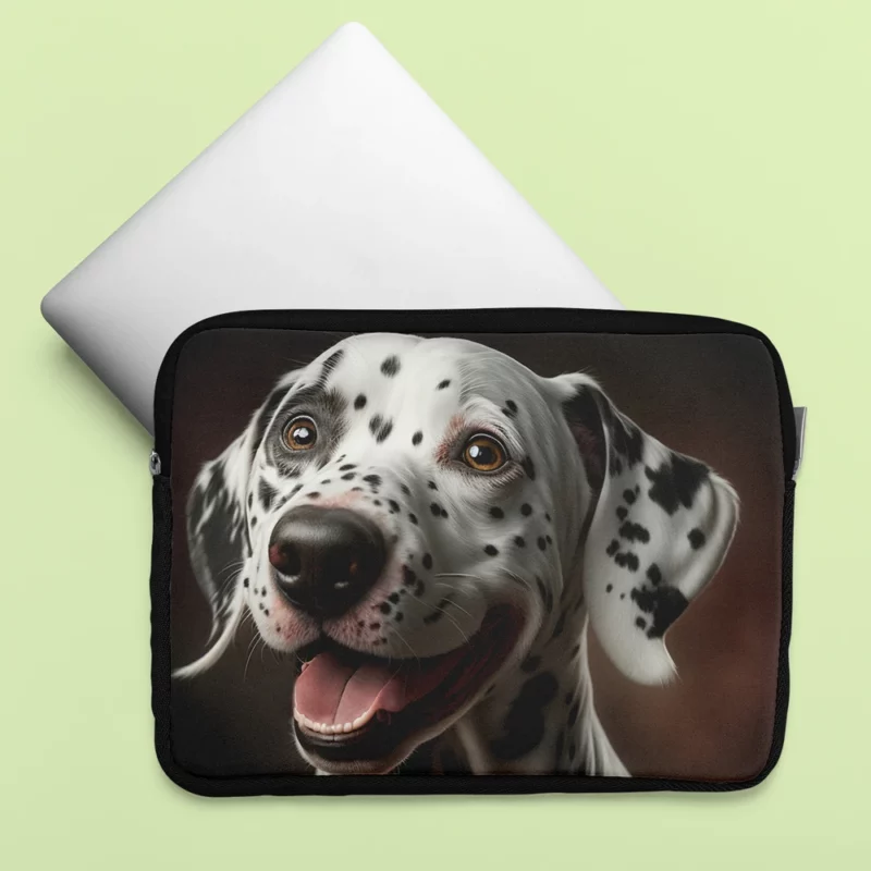 Dalmatian Dog Close-Up Laptop Sleeve