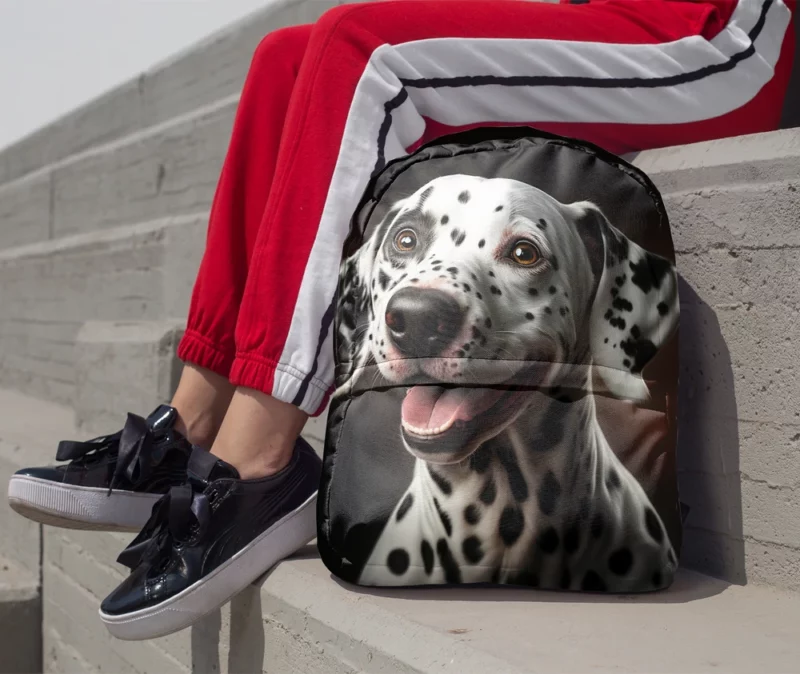 Dalmatian Dog Close-Up Minimalist Backpack 1