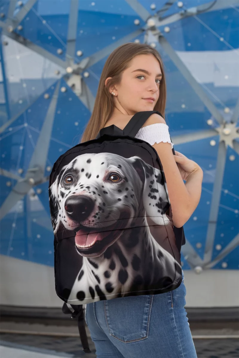 Dalmatian Dog Close-Up Minimalist Backpack 2