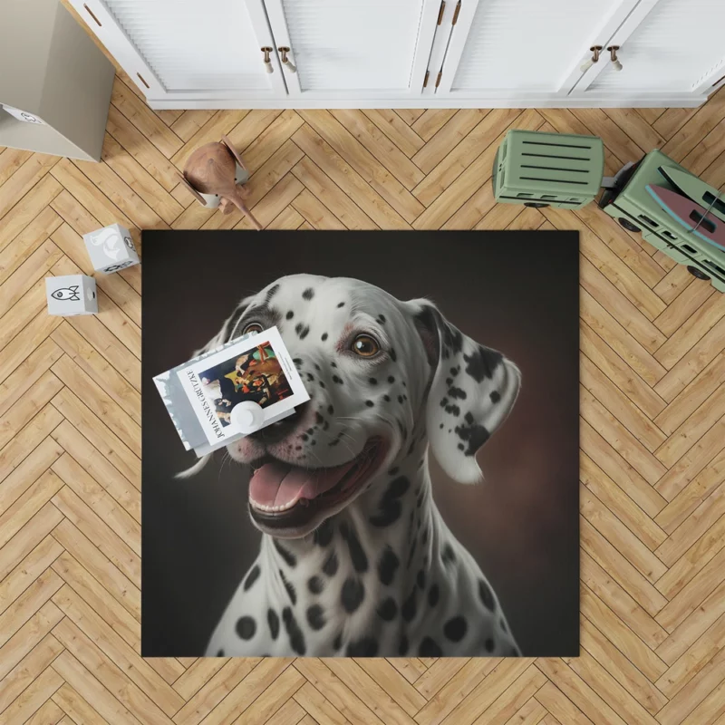 Dalmatian Dog Close-Up Rug