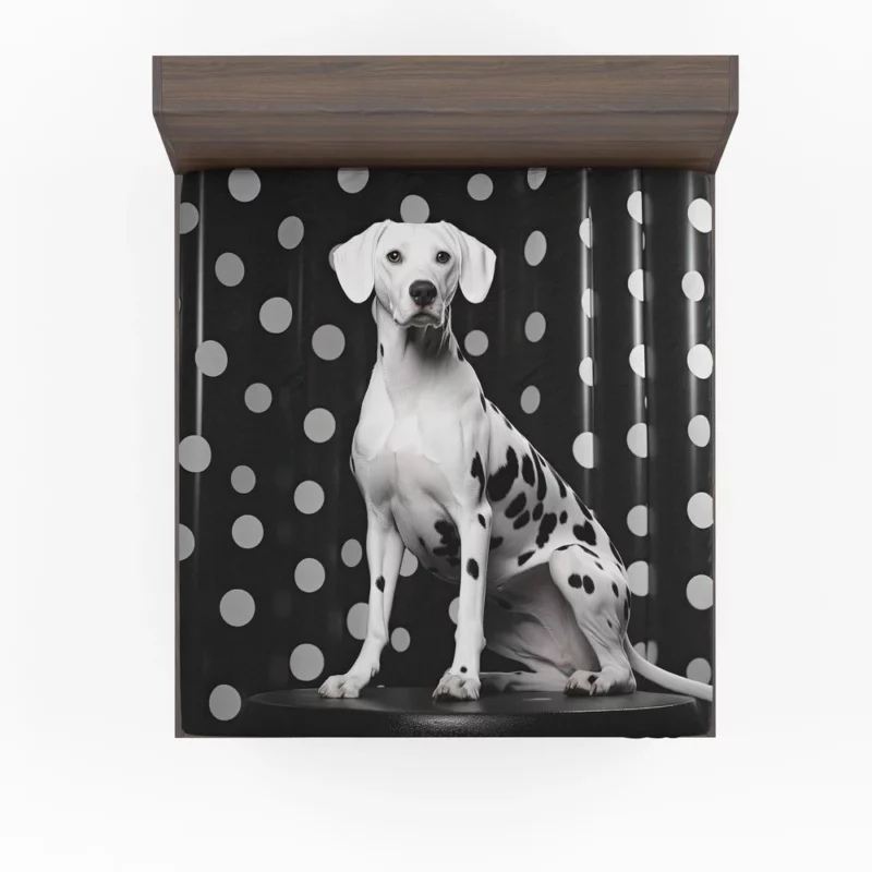 Dalmatian Dog Jumping Fitted Sheet