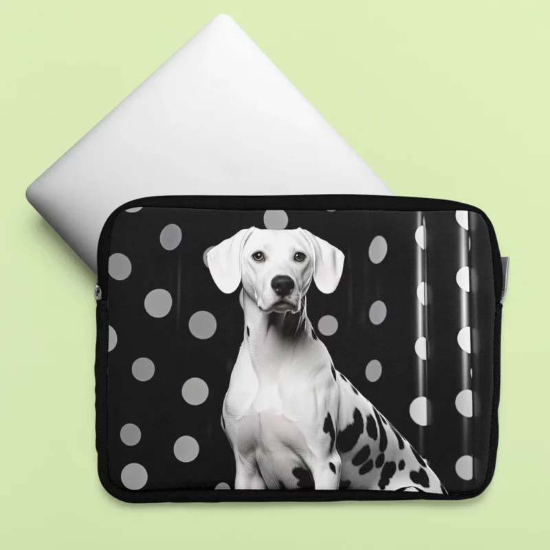 Dalmatian Dog Jumping Laptop Sleeve