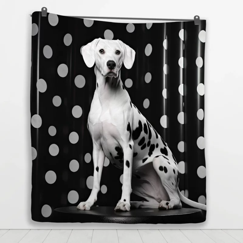 Dalmatian Dog Jumping Quilt Blanket 1