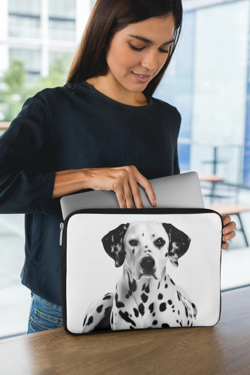 Dalmatian Dog Portrait Laptop Sleeve 1