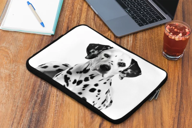 Dalmatian Dog Portrait Laptop Sleeve 2