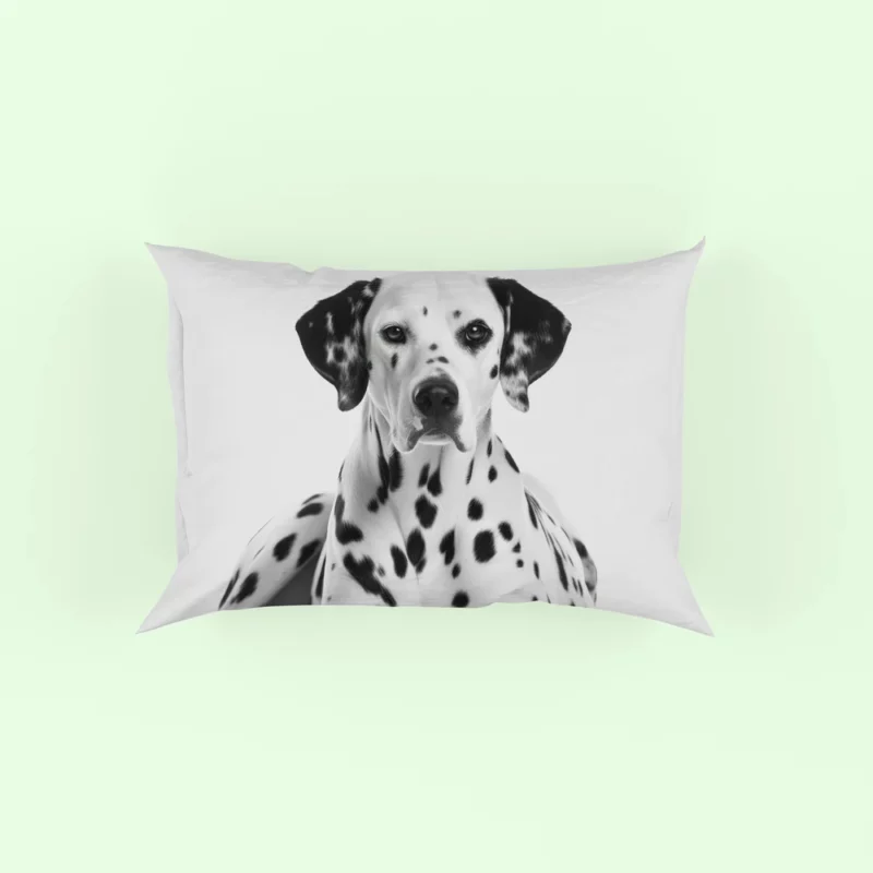 Dalmatian Dog Portrait Pillow Case