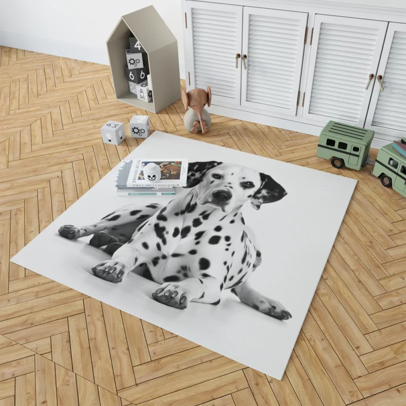 Dalmatian Dog Portrait Rug 1