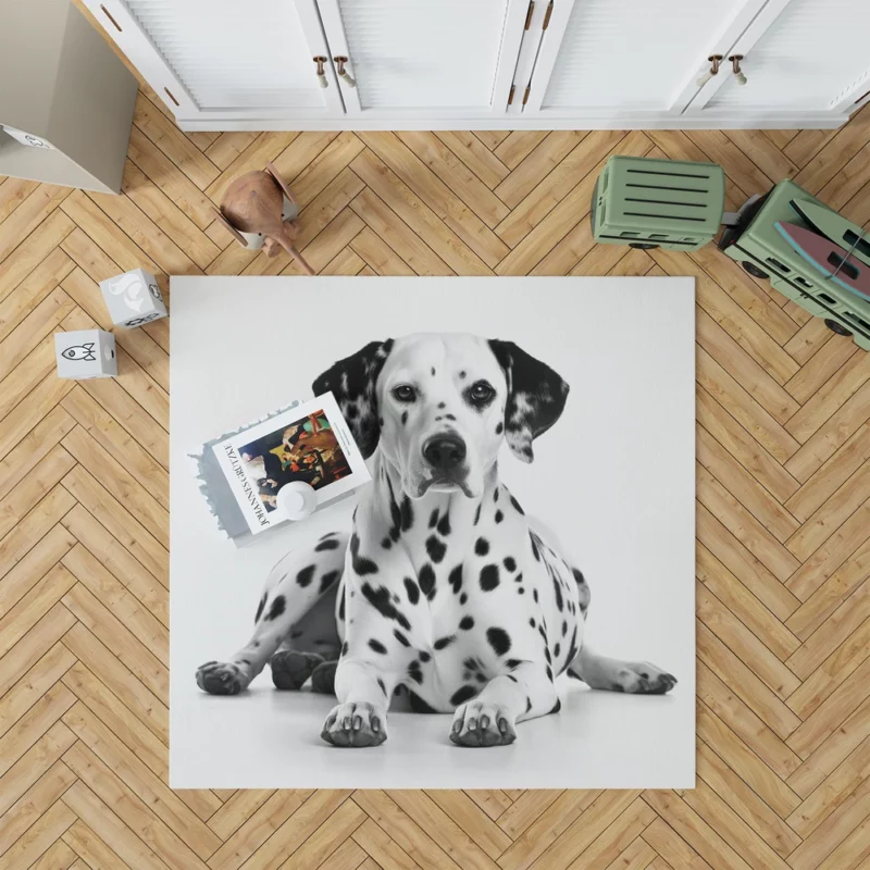 Dalmatian Dog Portrait Rug