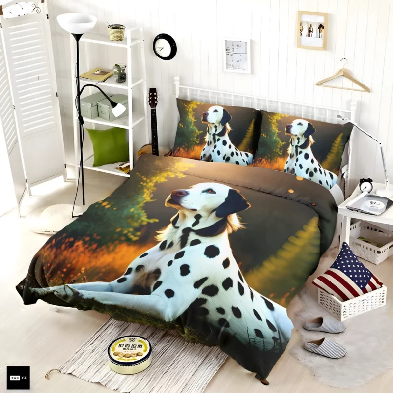 Dalmatian Dog in the Sunshine Bedding Set