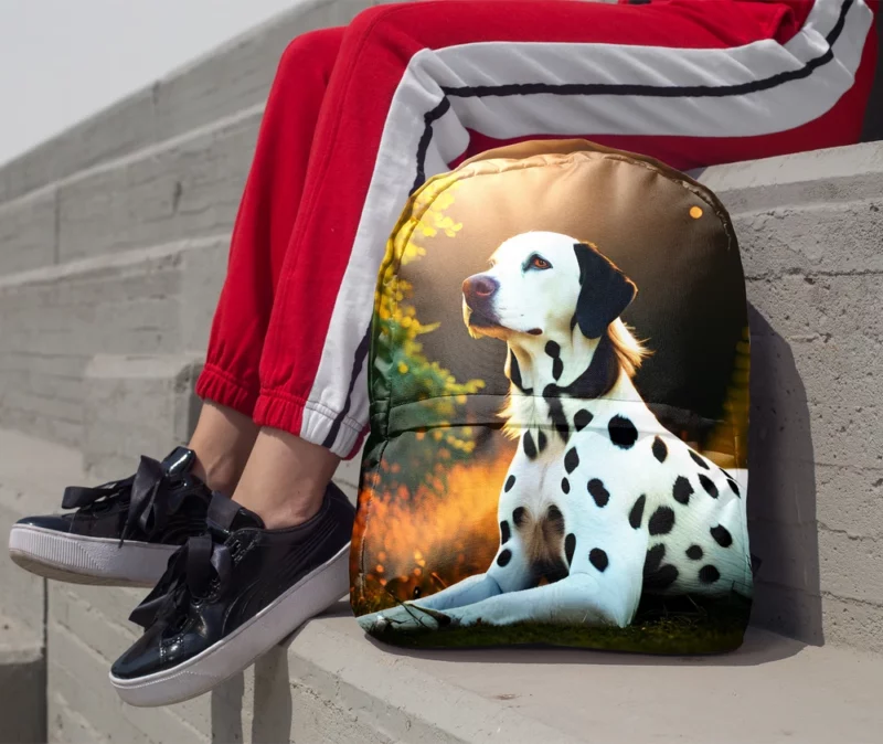 Dalmatian Dog in the Sunshine Minimalist Backpack 1