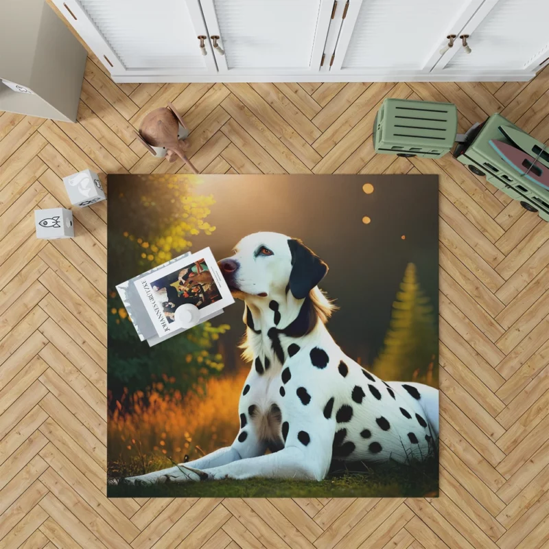 Dalmatian Dog in the Sunshine Rug