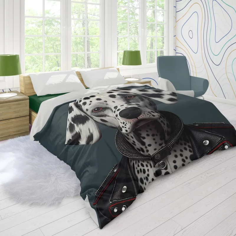 Dalmatian Puppy Rockstar Duvet Cover