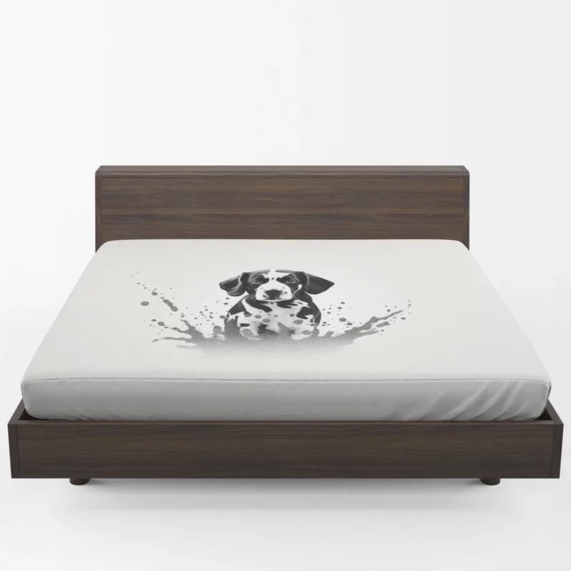 Dalmatian Sitting in Water Fitted Sheet 1