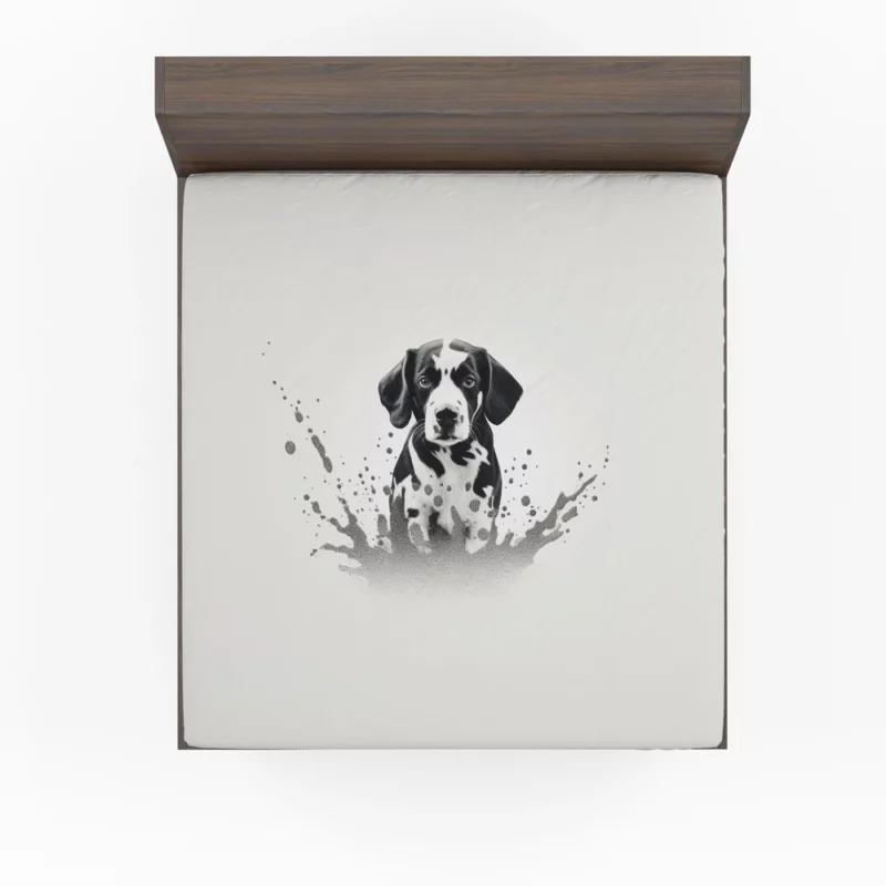 Dalmatian Sitting in Water Fitted Sheet
