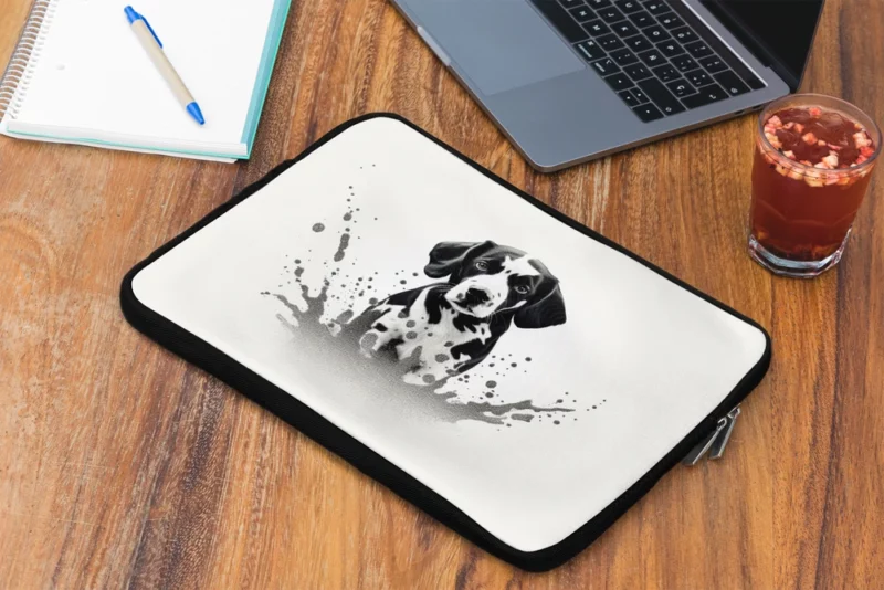 Dalmatian Sitting in Water Laptop Sleeve 2