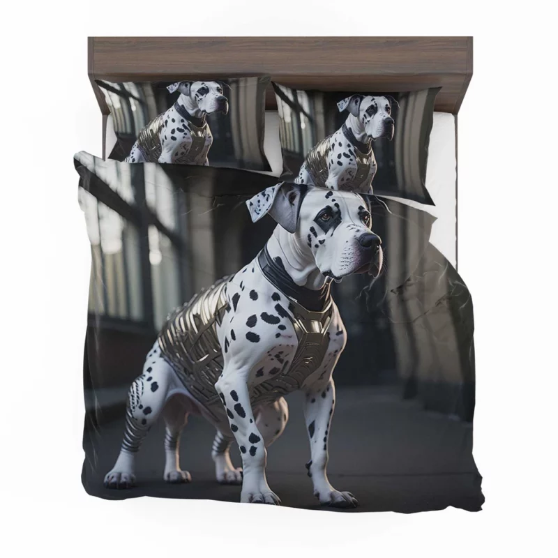 Dalmatian Wearing a Labelled Shirt Bedding Set 2