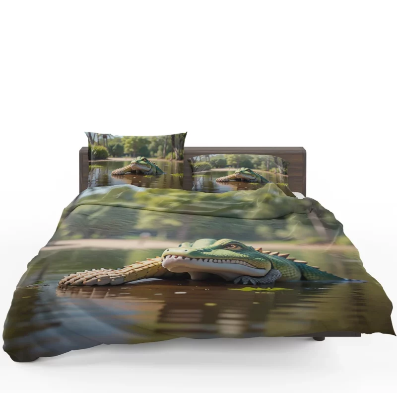 Dangerous Crocodile Artwork Bedding Set 1