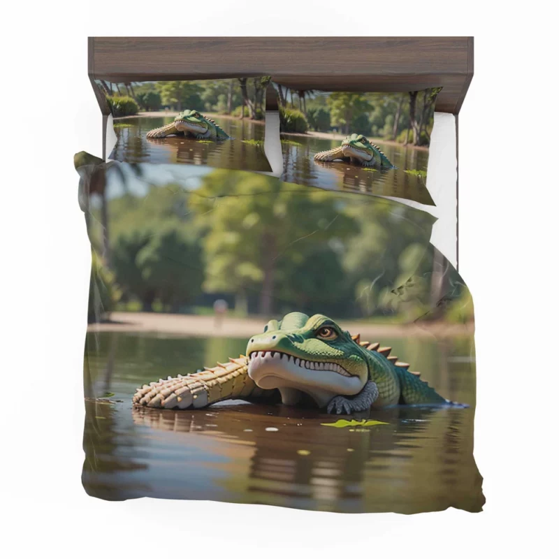 Dangerous Crocodile Artwork Bedding Set 2