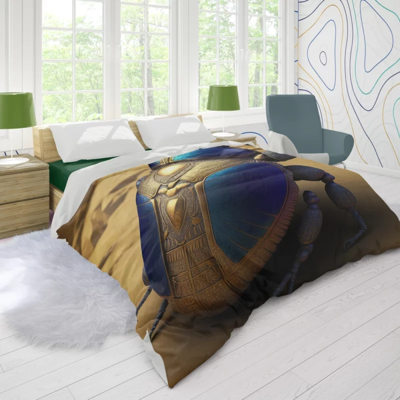 Decorative Scarab Beetle Duvet Cover