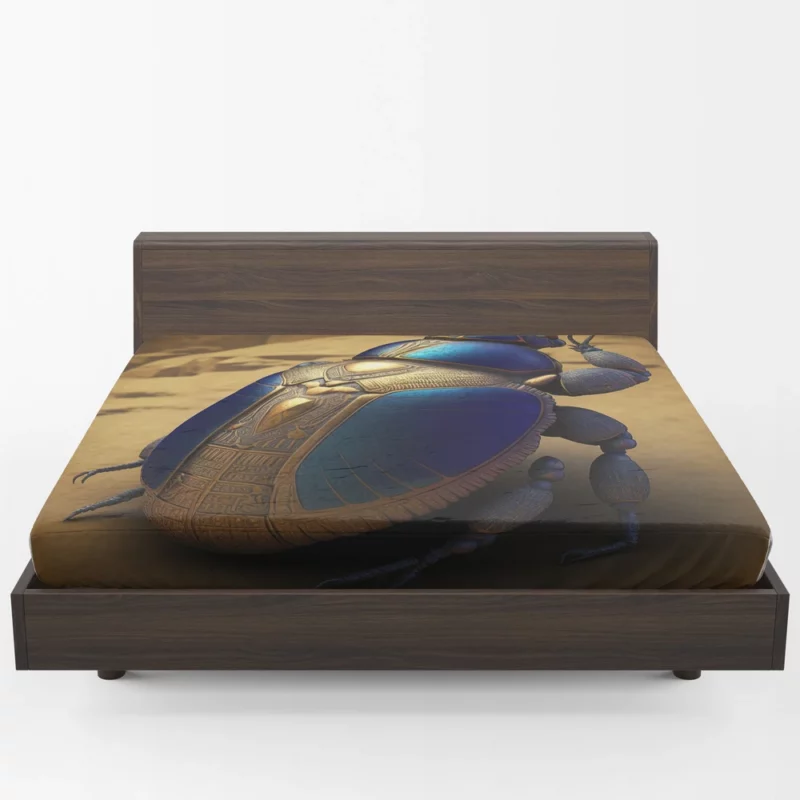 Decorative Scarab Beetle Fitted Sheet 1