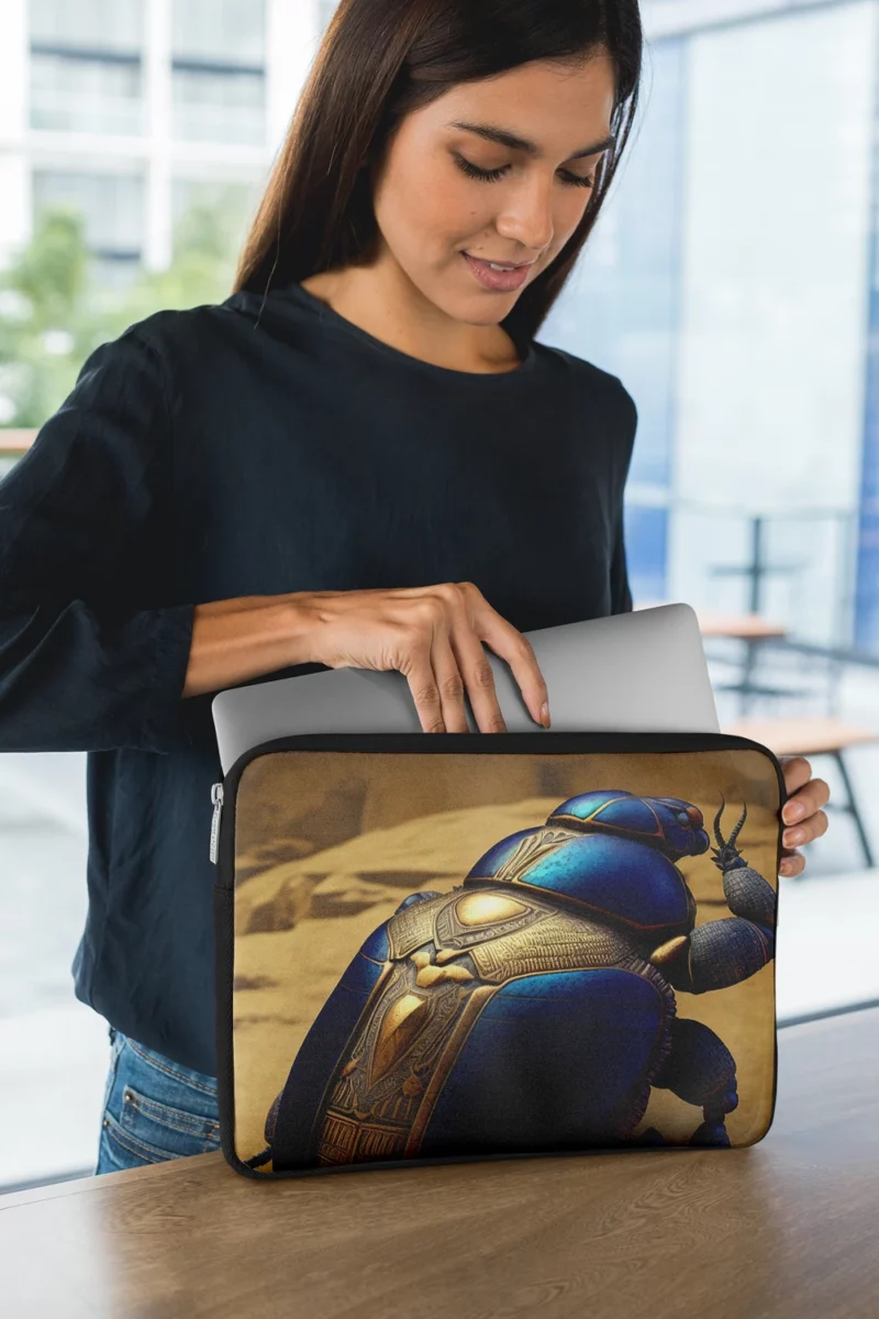 Decorative Scarab Beetle Laptop Sleeve 1