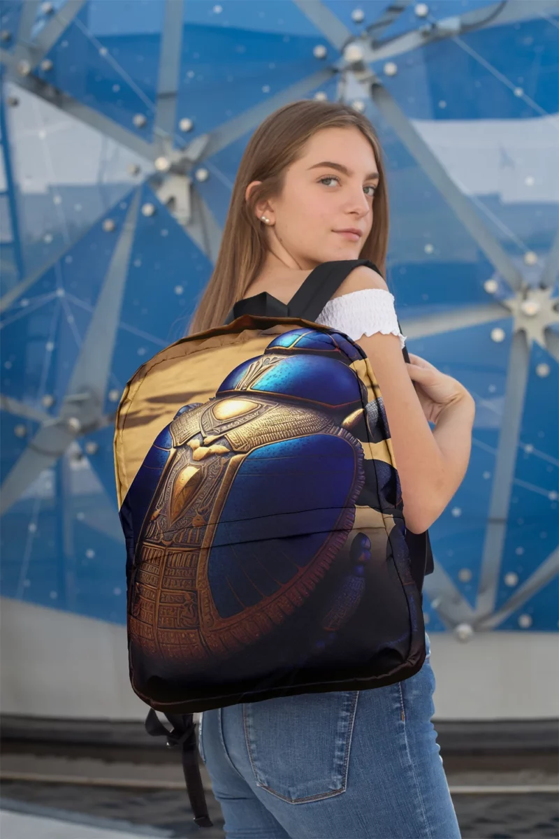 Decorative Scarab Beetle Minimalist Backpack 2