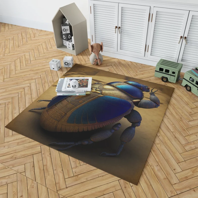 Decorative Scarab Beetle Rug 1