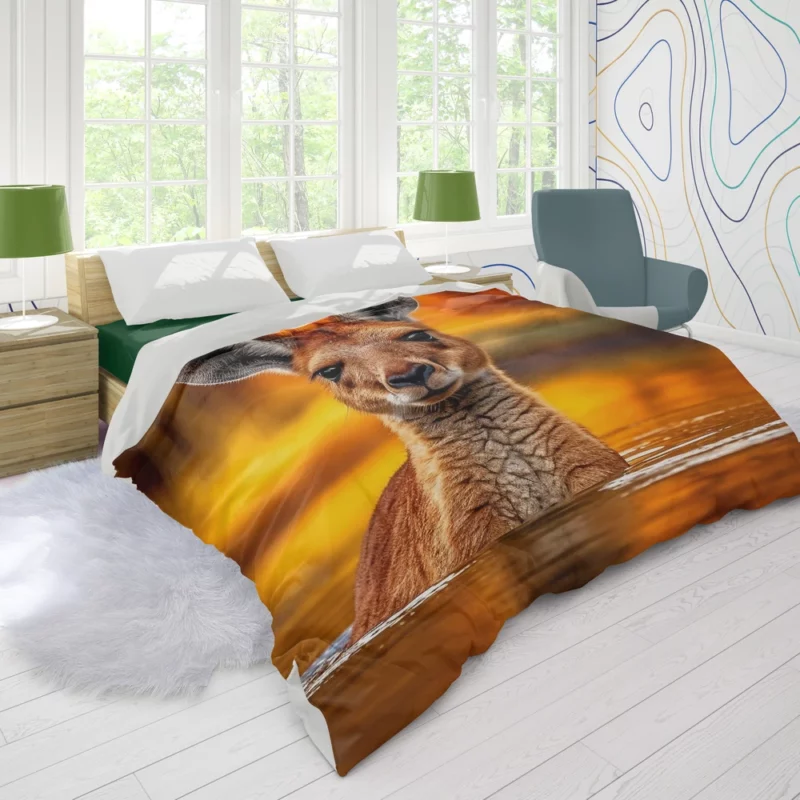 Deer Generated by AI Duvet Cover