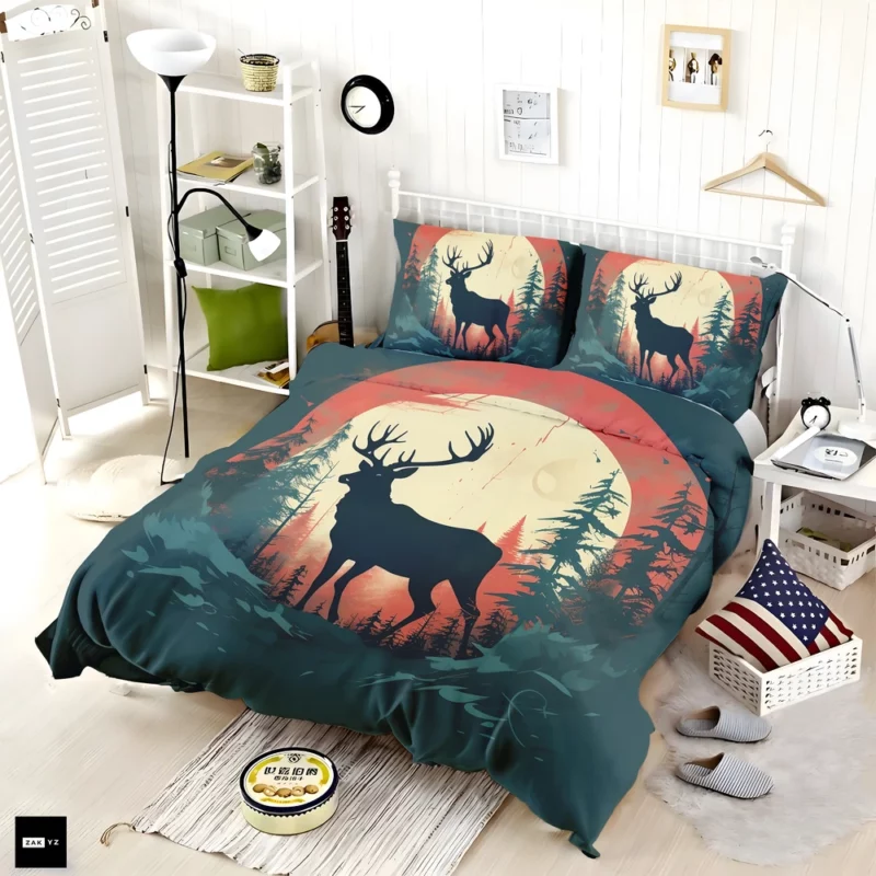 Deer Wildlife Photography Bedding Set