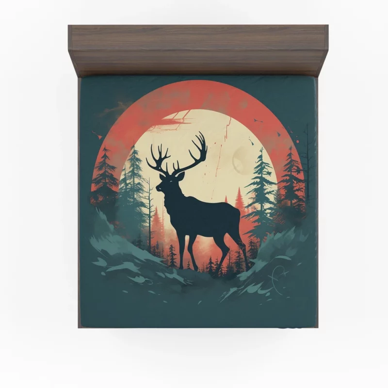 Deer Wildlife Photography Fitted Sheet