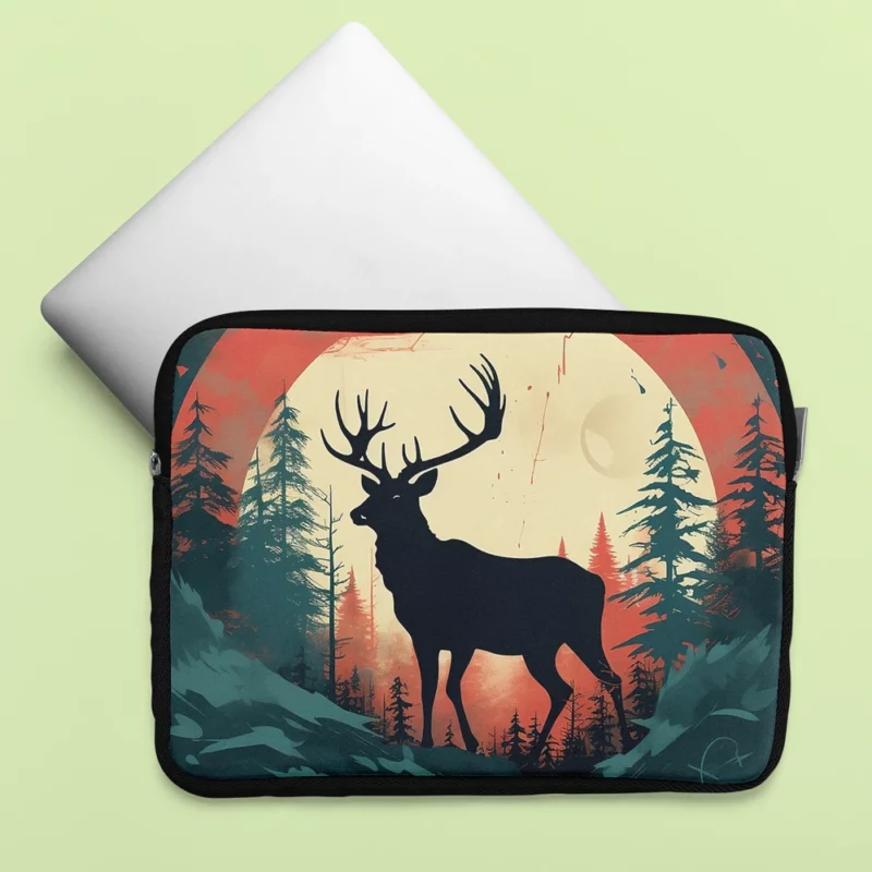 Deer Wildlife Photography Laptop Sleeve