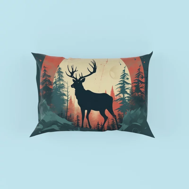 Deer Wildlife Photography Pillow Case