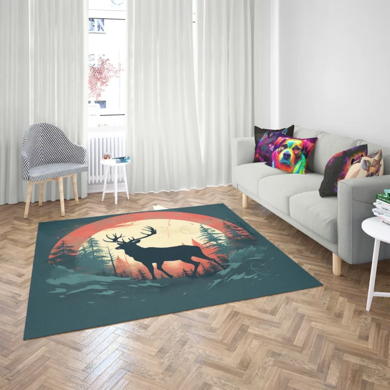 Deer Wildlife Photography Rug 2