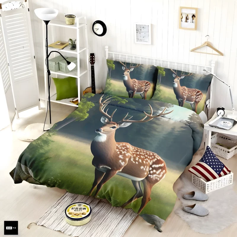 Deer in the Wilderness Bedding Set