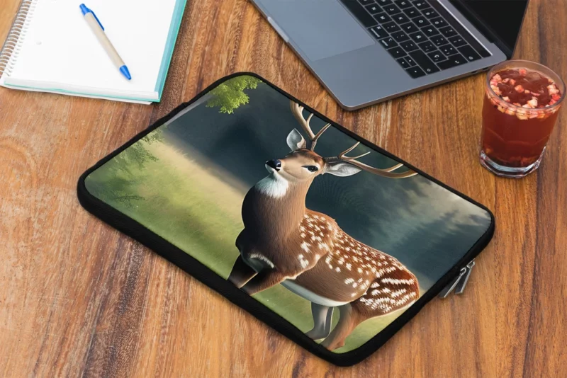 Deer in the Wilderness Laptop Sleeve 2