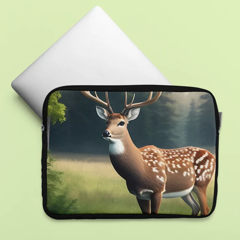 Deer in the Wilderness Laptop Sleeve