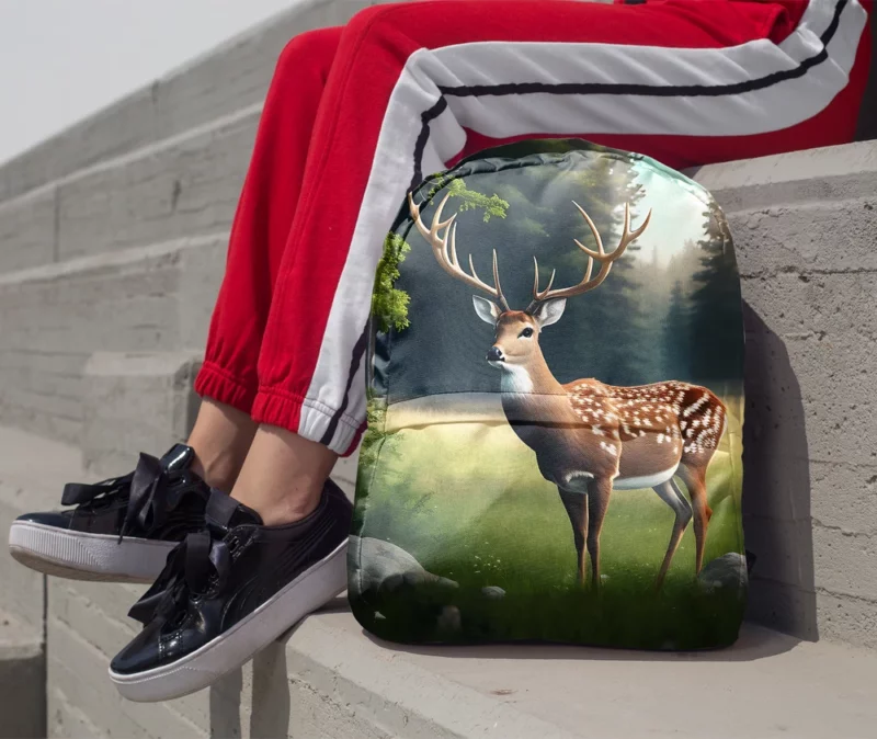 Deer in the Wilderness Minimalist Backpack 1