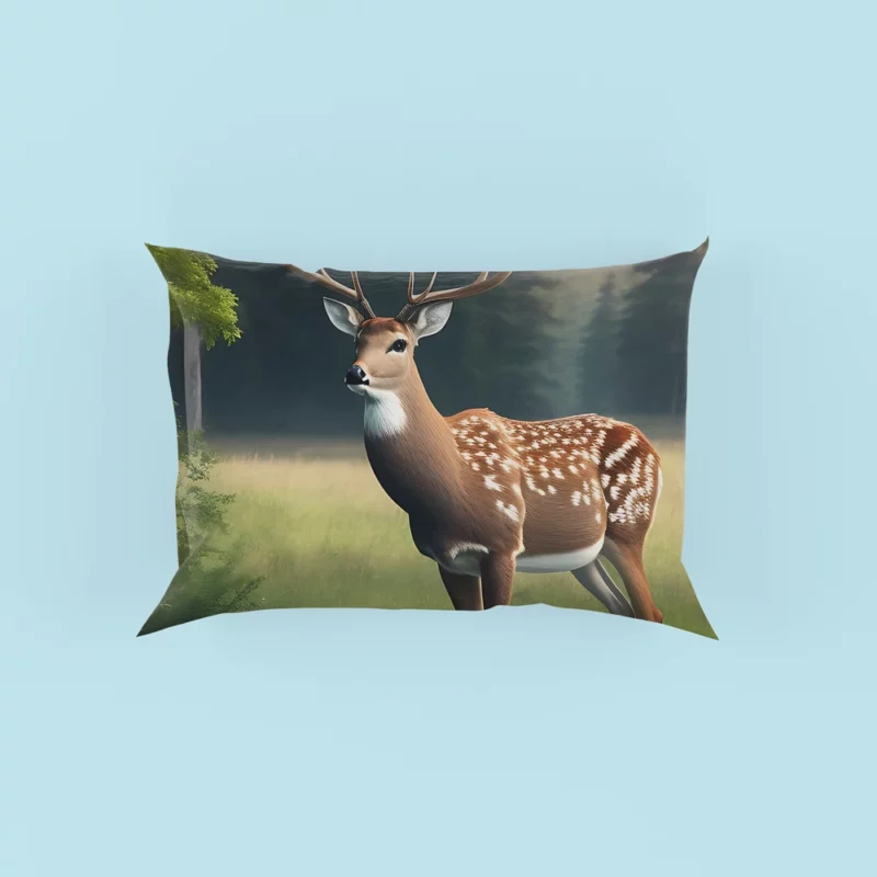 Deer in the Wilderness Pillow Case
